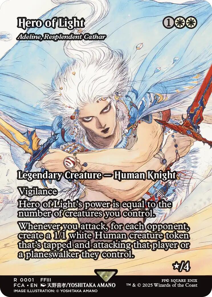 Hero of Light - Adeline, Resplendent Cathar (Showcase) [FINAL FANTASY : Through the Ages] | I Want That Stuff Brandon