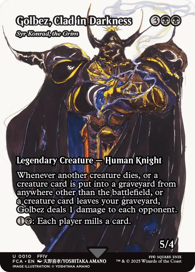 Golbez, Clad in Darkness - Syr Konrad, the Grim (Showcase) [FINAL FANTASY : Through the Ages] | I Want That Stuff Brandon
