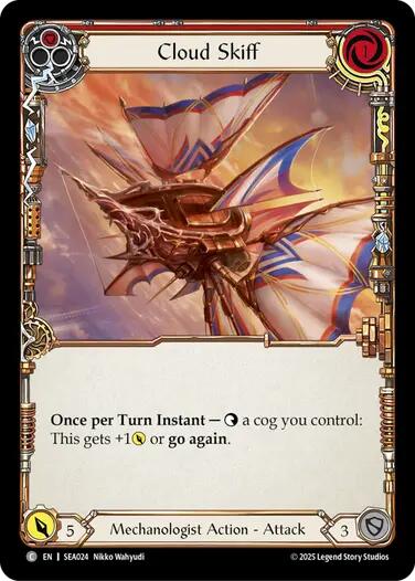 Cloud Skiff (Red) [SEA024] (High Seas)  Rainbow Foil | I Want That Stuff Brandon