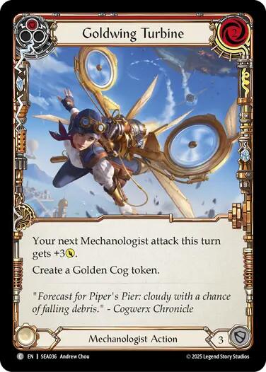 Goldwing Turbine (Red) [SEA036] (High Seas)  Rainbow Foil | I Want That Stuff Brandon