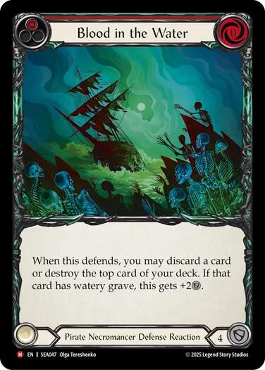 Blood in the Water [SEA047] (High Seas)  Rainbow Foil | I Want That Stuff Brandon