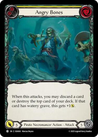 Angry Bones (Yellow) [SEA063] (High Seas) | I Want That Stuff Brandon