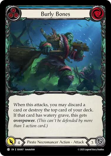 Burly Bones (Blue) [SEA067] (High Seas)  Rainbow Foil | I Want That Stuff Brandon
