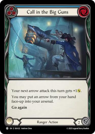 Call in the Big Guns (Blue) [SEA122] (High Seas)  Rainbow Foil | I Want That Stuff Brandon