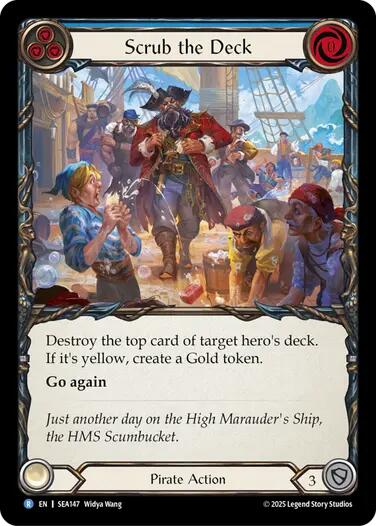 Scrub the Deck [SEA147] (High Seas)  Rainbow Foil | I Want That Stuff Brandon