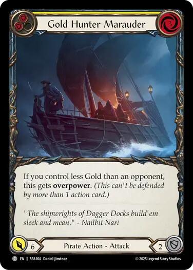 Gold Hunter Marauder [SEA164] (High Seas)  Rainbow Foil | I Want That Stuff Brandon