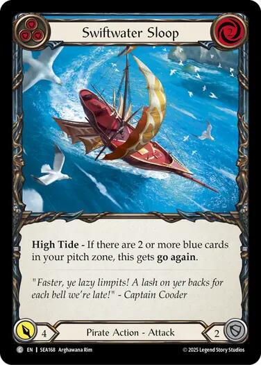 Swiftwater Sloop (Blue) [SEA168] (High Seas)  Rainbow Foil | I Want That Stuff Brandon