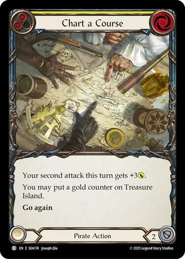Chart a Course (Yellow) [SEA174] (High Seas)  Rainbow Foil | I Want That Stuff Brandon