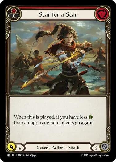 Scar for a Scar (Red) [SEA218] (High Seas) | I Want That Stuff Brandon