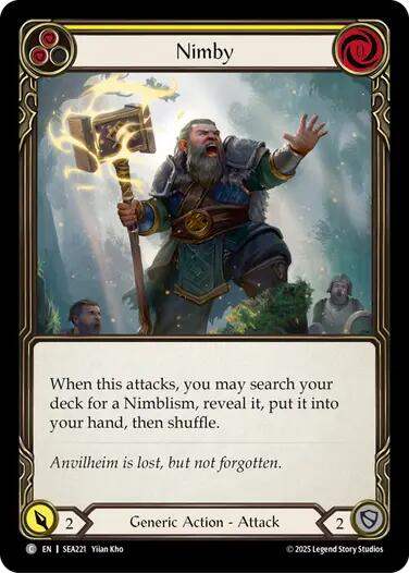 Nimby (Yellow) [SEA221] (High Seas)  Rainbow Foil | I Want That Stuff Brandon
