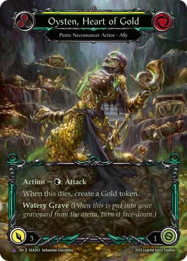 Oysten, Heart of Gold [SEA263] (High Seas)  Cold Foil | I Want That Stuff Brandon