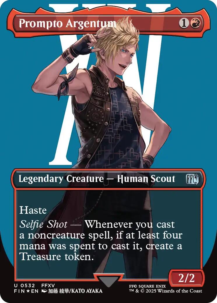 Prompto Argentum (Borderless) (Surge Foil) [FINAL FANTASY] | I Want That Stuff Brandon