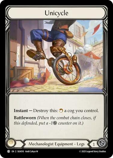 Unicycle (Treasure) [SEA010] (High Seas)  Cold Foil | I Want That Stuff Brandon