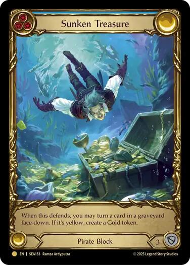 Sunken Treasure [SEA133] (High Seas)  Cold Foil | I Want That Stuff Brandon