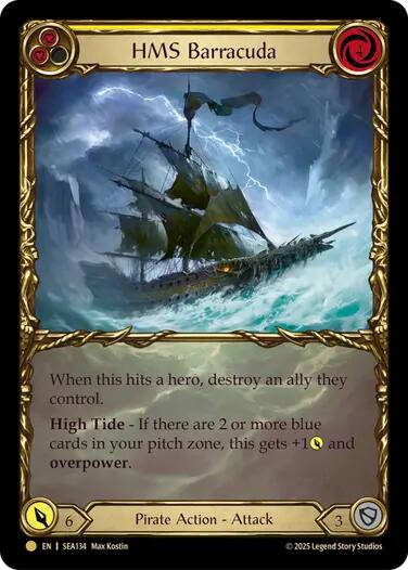 HMS Barracuda (Treasure) [SEA134] (High Seas)  Cold Foil | I Want That Stuff Brandon
