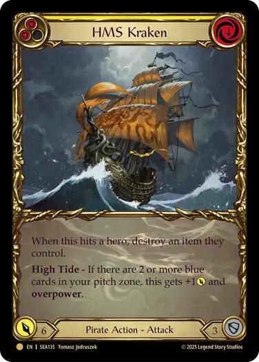 HMS Kraken (Treasure) [SEA135] (High Seas)  Cold Foil | I Want That Stuff Brandon