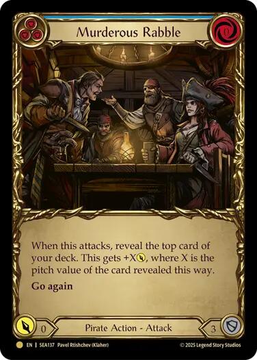 Murderous Rabble (Treasure) [SEA137] (High Seas)  Cold Foil | I Want That Stuff Brandon