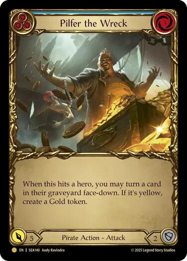 Pilfer the Wreck (Blue) (Treasure) [SEA140] (High Seas)  Cold Foil | I Want That Stuff Brandon