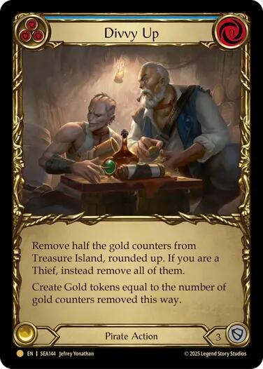 Divvy Up (Treasure) [SEA144] (High Seas)  Cold Foil | I Want That Stuff Brandon