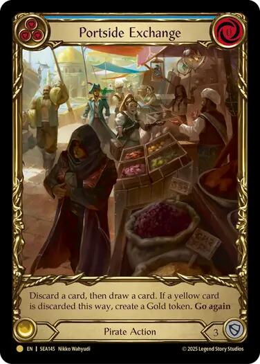 Portside Exchange (Treasure) [SEA145] (High Seas)  Cold Foil | I Want That Stuff Brandon
