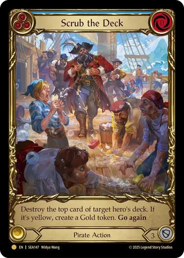 Scrub the Deck (Treasure) [SEA147] (High Seas)  Cold Foil | I Want That Stuff Brandon