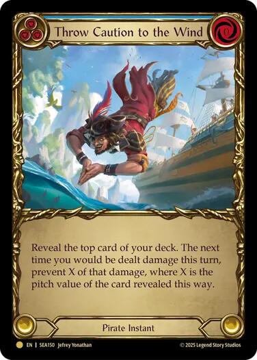 Throw Caution to the Wind (Treasure) [SEA150] (High Seas)  Cold Foil | I Want That Stuff Brandon