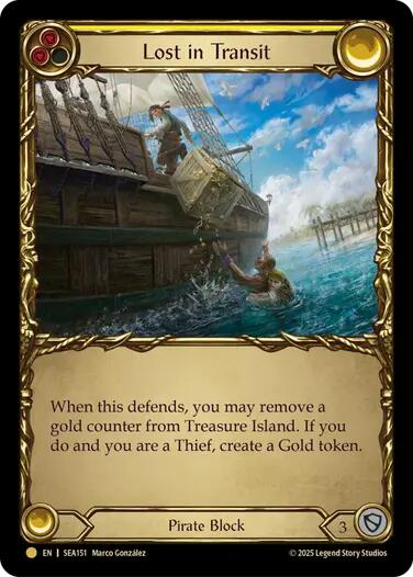 Lost in Transit (Treasure) [SEA151] (High Seas)  Cold Foil | I Want That Stuff Brandon