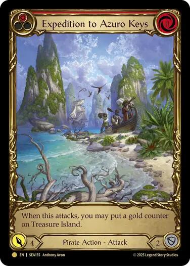 Expedition to Azuro Keys (Treasure) [SEA155] (High Seas)  Cold Foil | I Want That Stuff Brandon