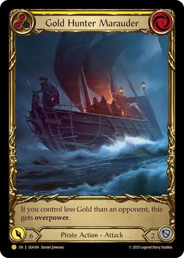 Gold Hunter Marauder (Treasure) [SEA164] (High Seas)  Cold Foil | I Want That Stuff Brandon
