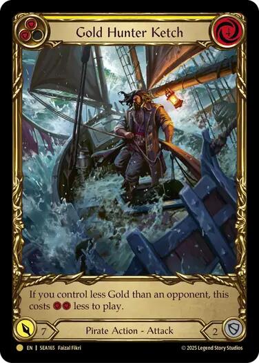 Gold Hunter Ketch (Treasure) [SEA165] (High Seas)  Cold Foil | I Want That Stuff Brandon