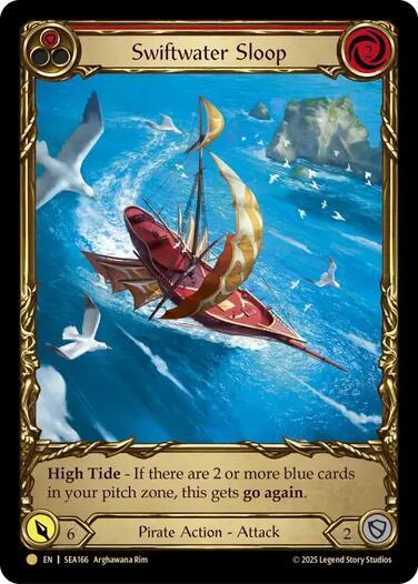 Swiftwater Sloop (Red) (Treasure) [SEA166] (High Seas)  Cold Foil | I Want That Stuff Brandon