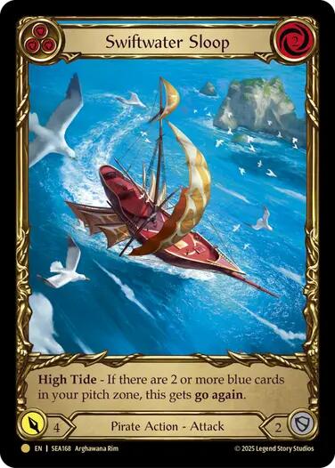 Swiftwater Sloop (Blue) (Treasure) [SEA168] (High Seas)  Cold Foil | I Want That Stuff Brandon