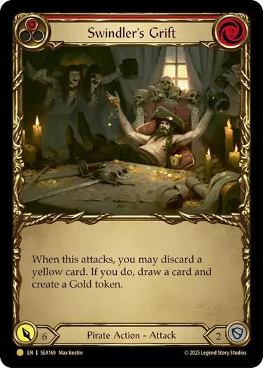 Swindler's Grift (Red) (Treasure) [SEA169] (High Seas)  Cold Foil | I Want That Stuff Brandon