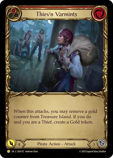 Thiev'n Varmints (Treasure) [SEA172] (High Seas)  Cold Foil | I Want That Stuff Brandon