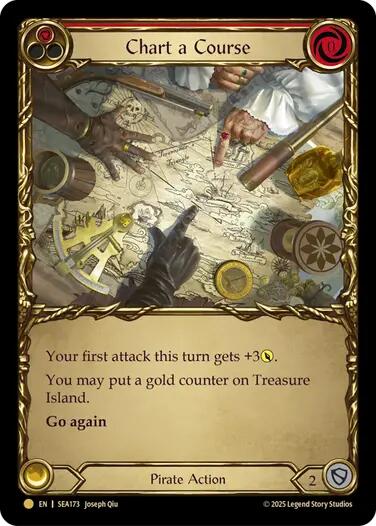 Chart a Course (Red) (Treasure) [SEA173] (High Seas)  Cold Foil | I Want That Stuff Brandon