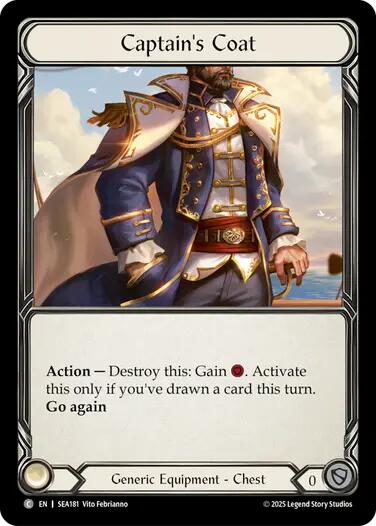 Captain's Coat (Treasure) [SEA181] (High Seas)  Cold Foil | I Want That Stuff Brandon