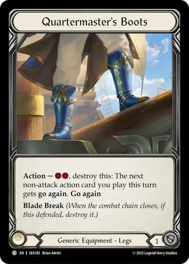 Quartermaster's Boots (Treasure) [SEA185] (High Seas)  Cold Foil | I Want That Stuff Brandon