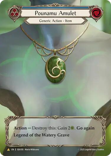 Pounamu Amulet (Treasure) [SEA195] (High Seas)  Cold Foil | I Want That Stuff Brandon