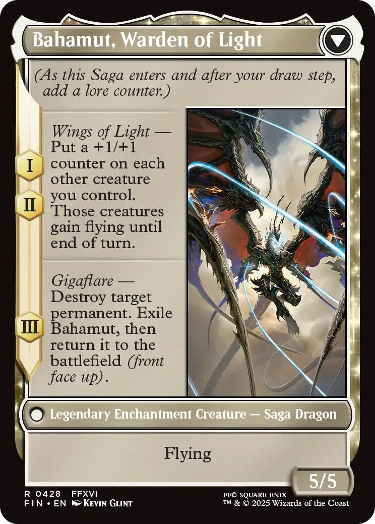 Dion, Bahamut's Dominant // Bahamut, Warden of Light (Extended Art) [FINAL FANTASY] | I Want That Stuff Brandon