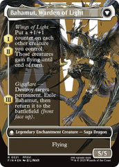 Dion, Bahamut's Dominant // Bahamut, Warden of Light (Borderless) (Surge Foil) [FINAL FANTASY] | I Want That Stuff Brandon