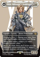 Dion, Bahamut's Dominant // Bahamut, Warden of Light (Borderless) (Surge Foil) [FINAL FANTASY] | I Want That Stuff Brandon