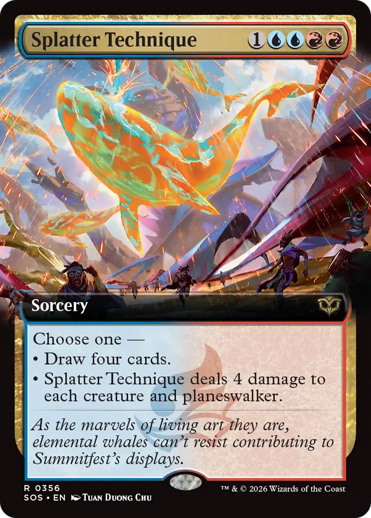 Splatter Technique (Extended Art) [Secrets of Strixhaven] | I Want That Stuff Brandon