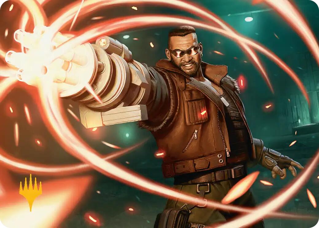 Barret Wallace Art Card (Gold-Stamped Planeswalker Symbol) [FINAL FANTASY Art Series] | I Want That Stuff Brandon