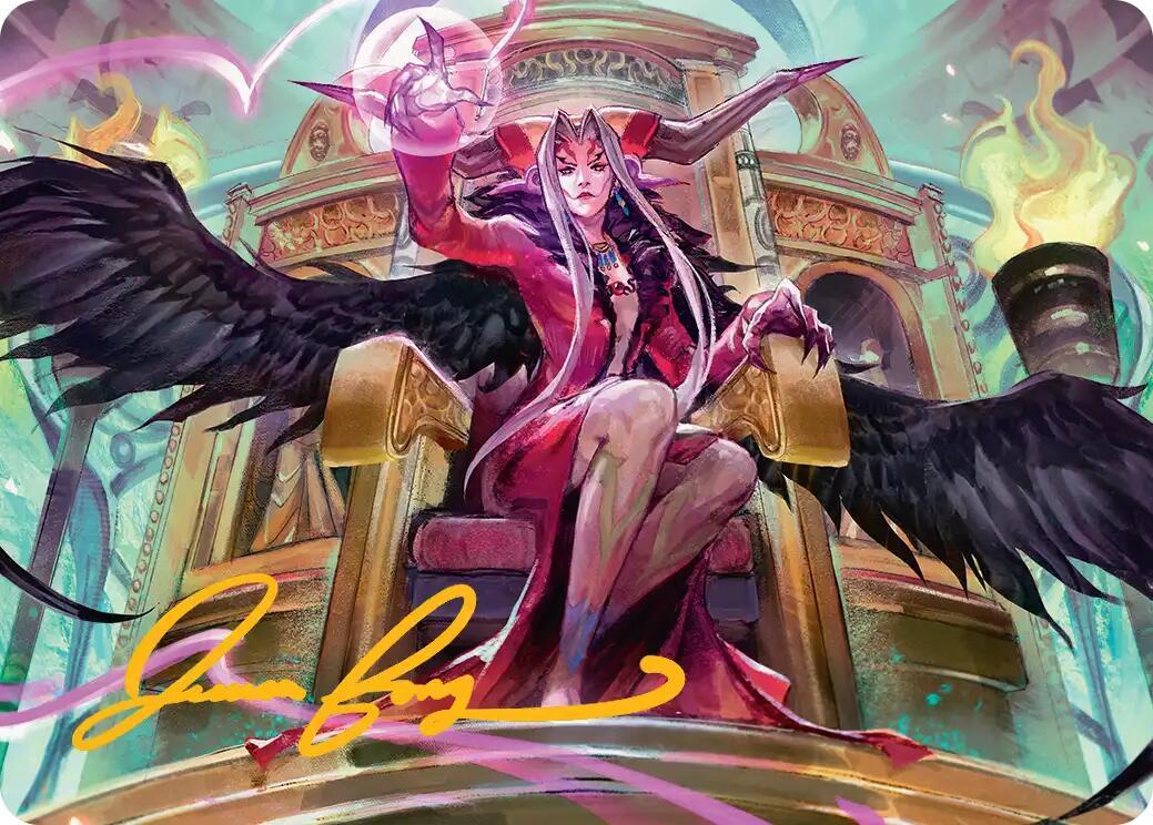 Sorceress's Schemes Art Card (Gold-Stamped Signature) [FINAL FANTASY Art Series] | I Want That Stuff Brandon