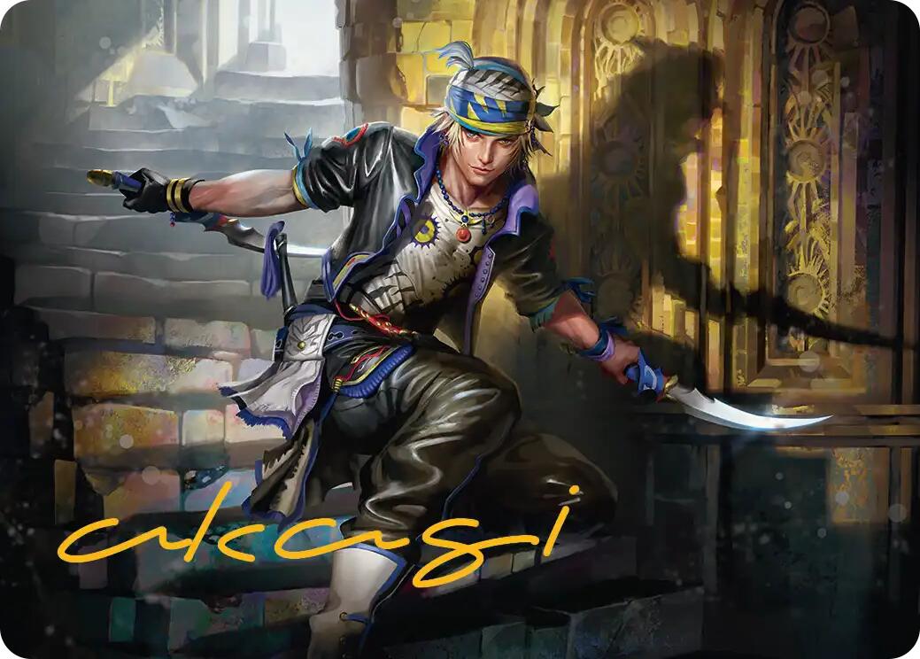 Locke Cole Art Card (Gold-Stamped Signature) [FINAL FANTASY Art Series] | I Want That Stuff Brandon