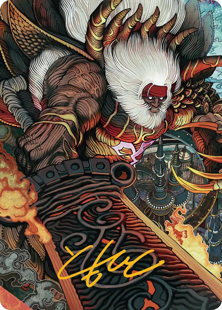Braska's Final Aeon Art Card (Gold-Stamped Signature) [FINAL FANTASY Art Series] | I Want That Stuff Brandon