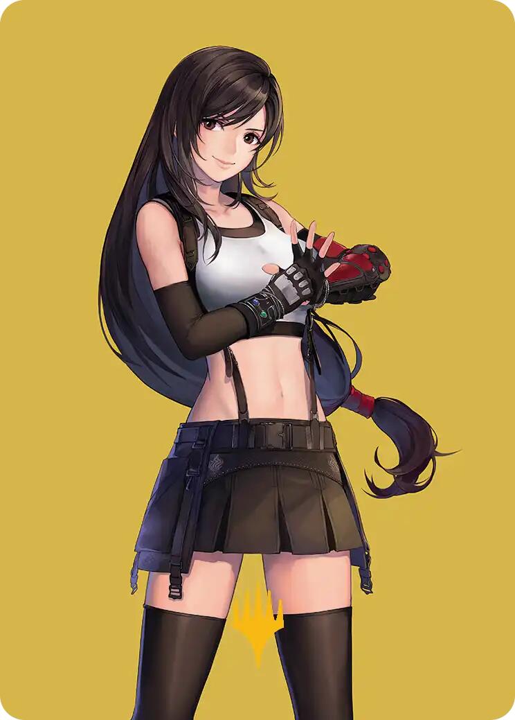 Tifa, Martial Artist Art Card (Gold-Stamped Planeswalker Symbol) [FINAL FANTASY Art Series] | I Want That Stuff Brandon
