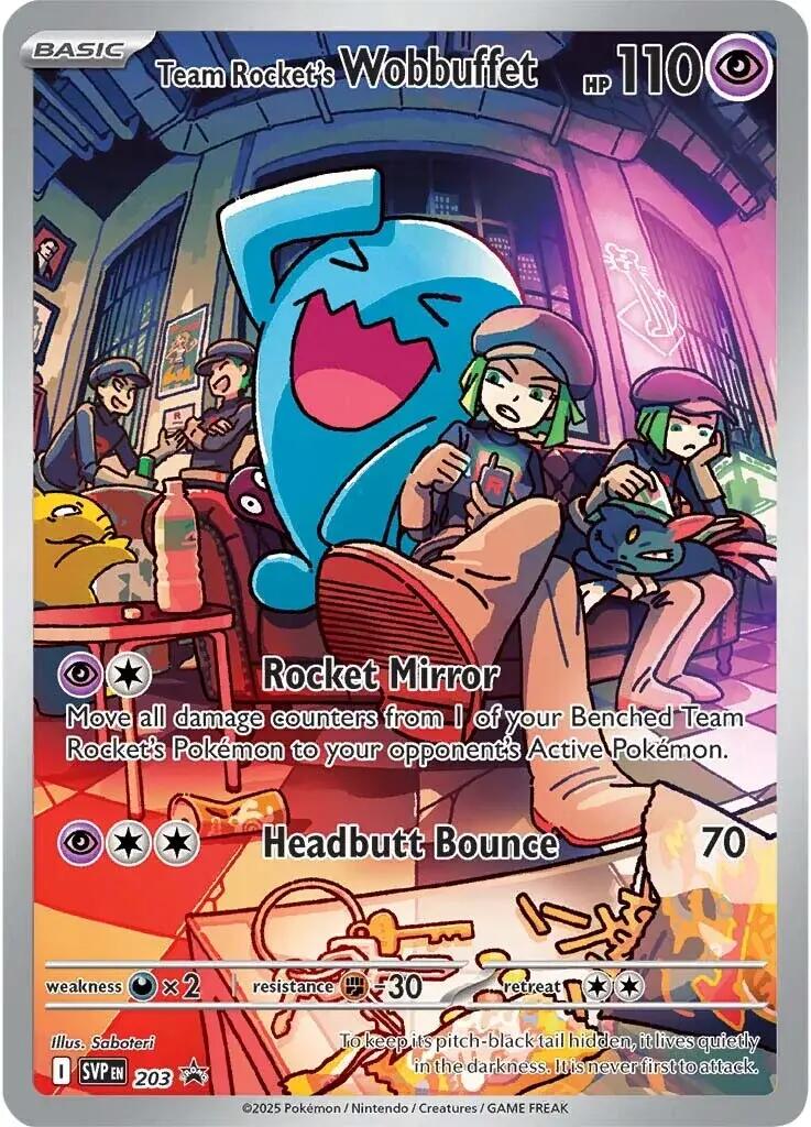 Team Rocket's Wobbuffet (203) [Scarlet & Violet: Black Star Promos] | I Want That Stuff Brandon