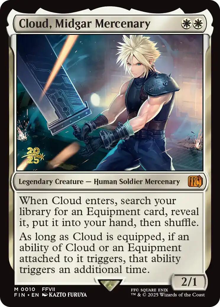 Cloud, Midgar Mercenary [FINAL FANTASY Prerelease Promo] | I Want That Stuff Brandon