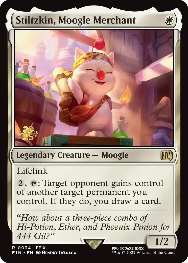 Stiltzkin, Moogle Merchant [FINAL FANTASY Prerelease Promo] | I Want That Stuff Brandon
